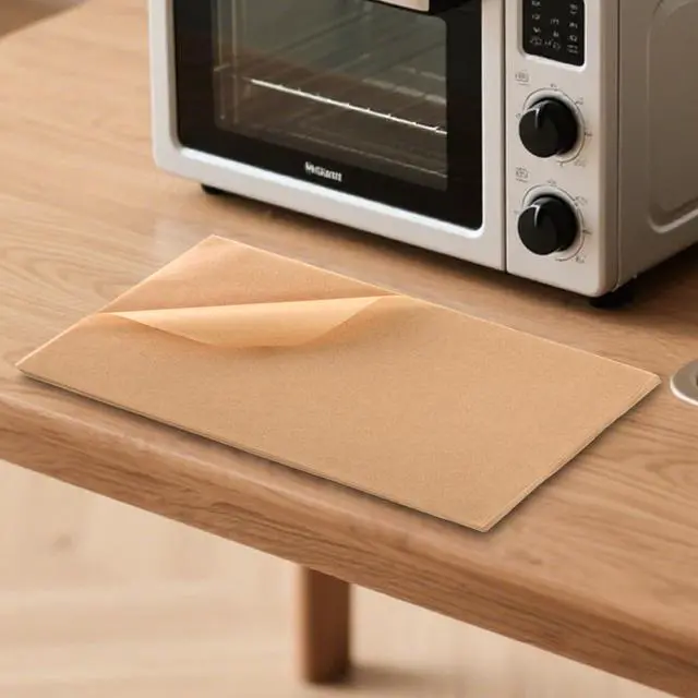 Alt view image 5 of 5 - 100 Pcs Non-Stick Baking Parchment Paper Sheets 9×13Inch Dual-Sided Silicone Coated Oven Liners for Cooking Roasting Grilling and Air Fryer Use