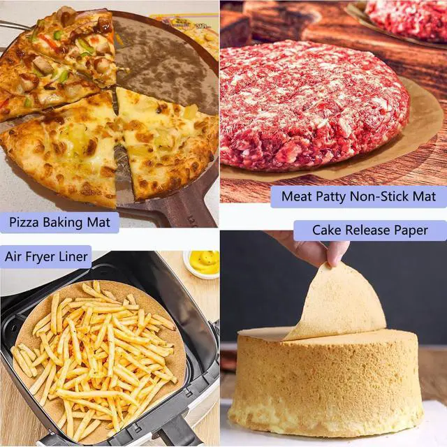 Alt view image 6 of 7 - 200 Pcs 9.5 Inch Precut Parchment Paper Rounds, Nonstick Cake Liners
