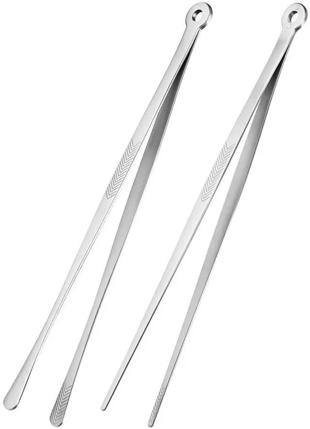 Main image of 2PCS 12" Stainless Steel Cooking Tongs with Serrated Tips