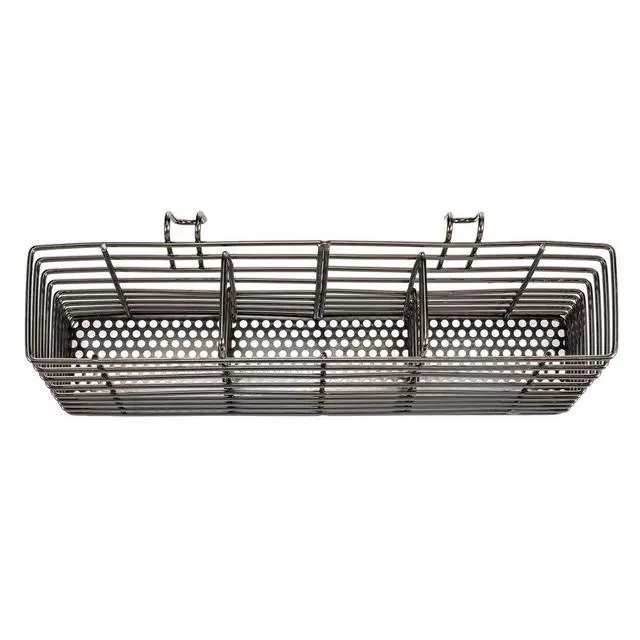 Alt view image 3 of 5 - Stainless Steel Utensil Drying Rack and Cutlery Organizer With Hooks - Removable Silverware Holder, Black