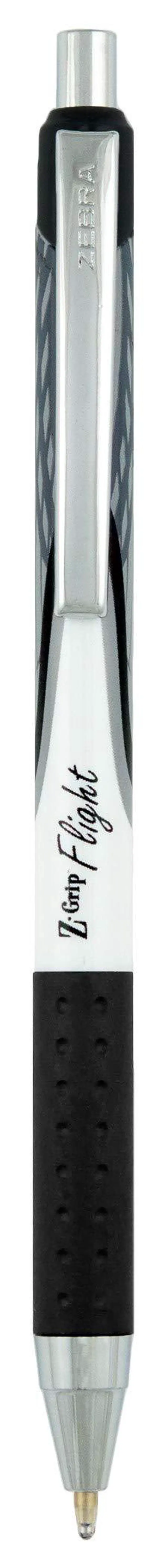 Alt view image 2 of 7 - Z-Grip Flight Retractable Ballpoint Pen, Black Ink, 1.2mm, 12-Pk