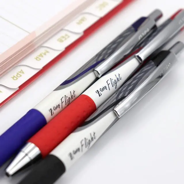 Alt view image 5 of 7 - Z-Grip Flight Retractable Ballpoint Pen, Black Ink, 1.2mm, 12-Pk