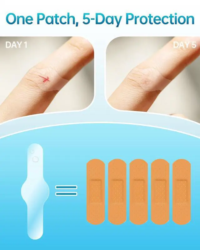 Alt view image 5 of 7 - Hydrocolloid Bandages Variety Pack 0.006in Optimally Thin Second Skin 5 Day Protect Waterproof Faster Healing Less Scarring Individually Wrapped,for Cuts Scrapes Acne Pimple,41 Count(Assorted Sizes)