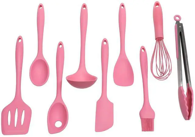 Alt view image 4 of 5 - Premium Silicone Cooking Tongs, 12 inch, Pink