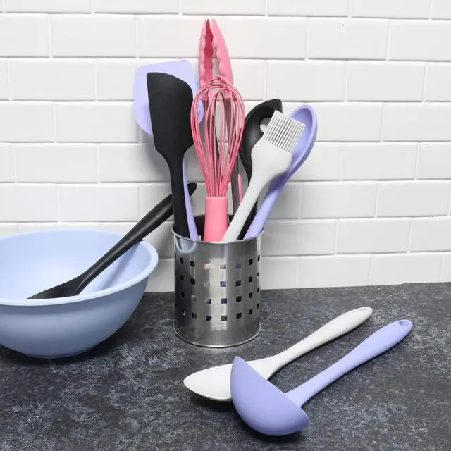 Alt view image 5 of 5 - Premium Silicone Cooking Tongs, 12 inch, Pink