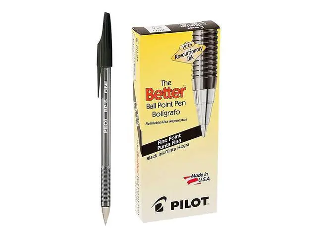 Alt view image 2 of 2 - The Better Ball Point Pen, Fine Point 0.7mm, Black Ink, 12-Pack
