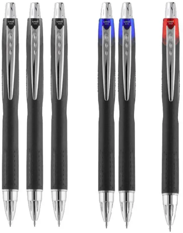 Main image of Uni Jetstream RT, 1.0mm Bold Ballpoint, Includes 3 Black, 2 Blue, 1 Red