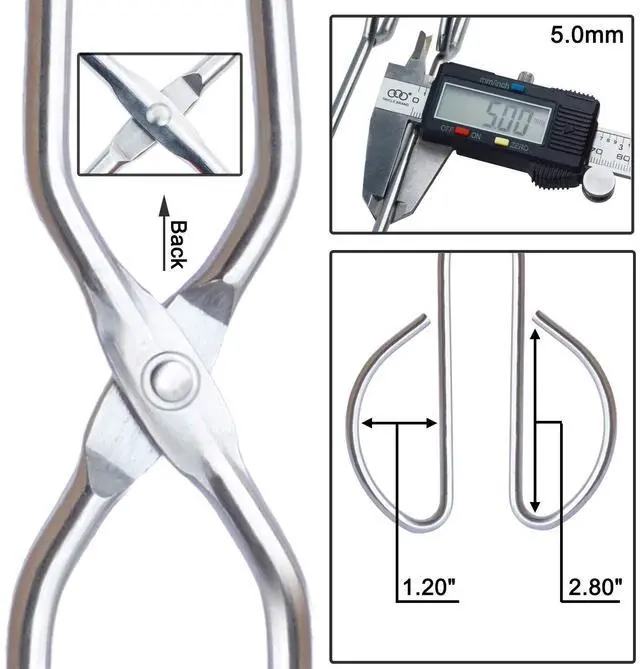 Alt view image 3 of 6 - Stainless Steel Kitchen Scissor Tongs Set, 2-Piece (10/13 Inch)