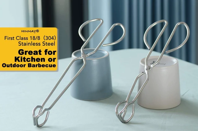 Alt view image 6 of 6 - Stainless Steel Kitchen Scissor Tongs Set, 2-Piece (10/13 Inch)