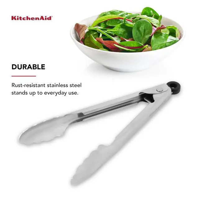 Alt view image 3 of 5 - Stainless Steel Tongs, 7 Inch