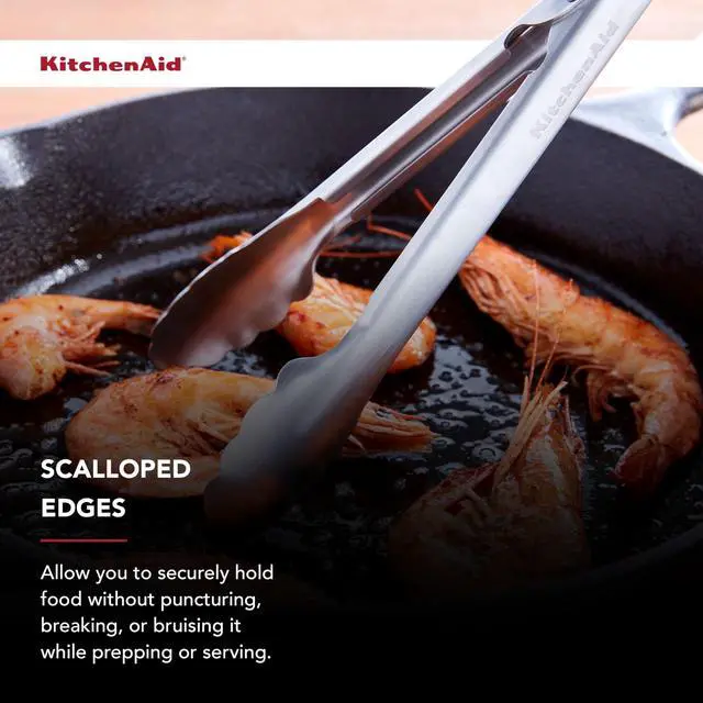 Alt view image 4 of 5 - Stainless Steel Tongs, 7 Inch