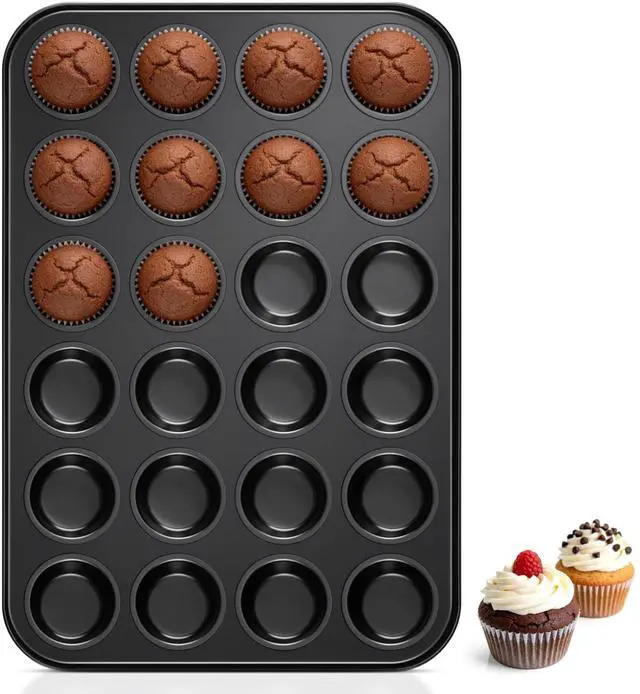 Main image of Mini Muffin Pan, 24-Cup Non-stick Mini Cupcake Pans, 1 Piece