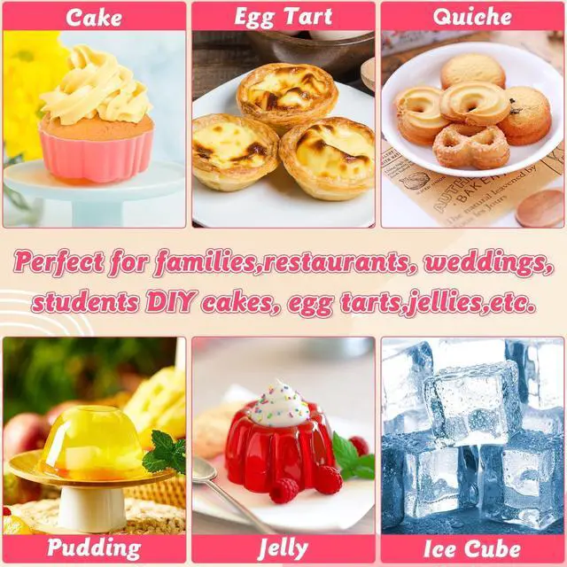 Alt view image 5 of 7 - Mini Silicone Cupcake Molds, 2 Inch Flower Shapes Baking Cups