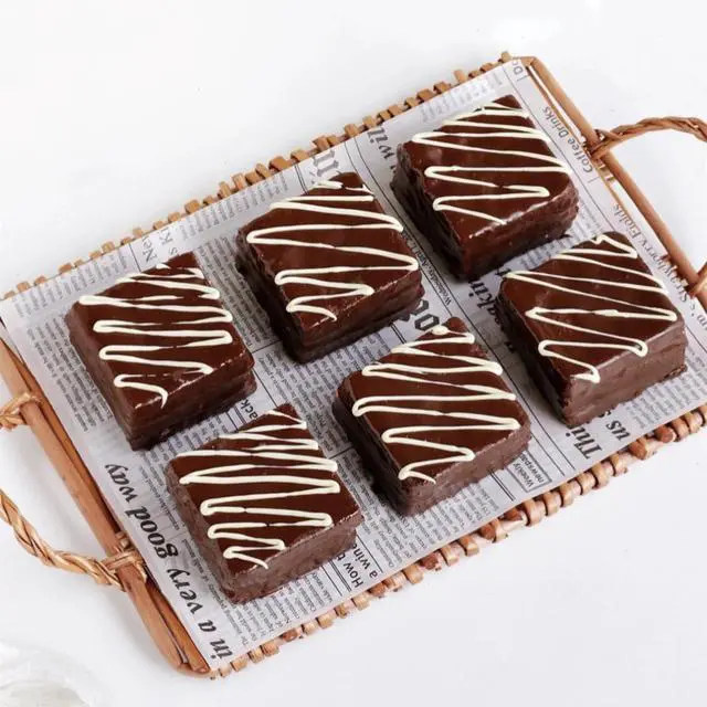 Alt view image 7 of 7 - Silicone Brownie Pan, 2 x 2 x 1 Inches, 3 Pcs, 6-Cavity