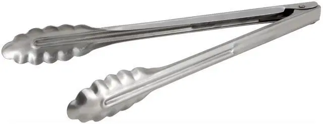 Main image of Stainless Steel, Coiled Spring Utility Tong Heavyweight, 12-Inch, Medium
