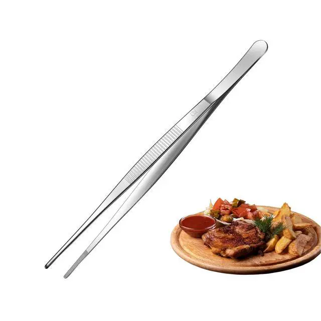 Alt view image 2 of 7 - Long Tweezers, Stainless Steel, 8 inches