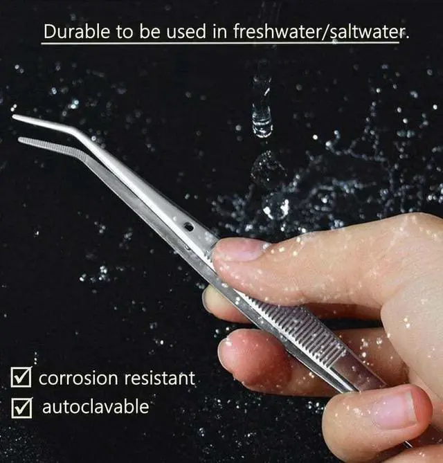 Alt view image 7 of 7 - 6 Inch Professional Culinary Stainless Steel Precision Tongs with Angled Serrated Tips, Plating/Food Presentation Detailing Serving Tongs, Chef's Kitchen Tweezer Tongs - Ultra Non-Slip Grip