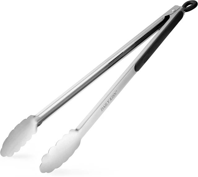 Main image of Grill Tongs, 17 Inch Extra Long Stainless Steel BBQ Tongs (17", 1PC) | For Cooking/Serving/Grilling | Heat-Resistant | Dishwasher Safe