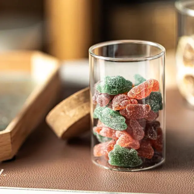 Alt view image 6 of 7 - 10oz Glass Storage Container - Airtight Glass Jars with Cork Lid, Spice Jars, Candy Jar, Food Storage Jars for Candy, Spices, Coffee, Tea, Nuts (2PCS)