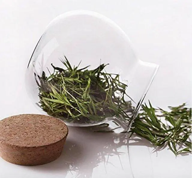 Alt view image 2 of 7 - 500 Ml (17 Fl Oz) Round Clear Glass Favor Jar Storage Jar, with Cork Stopper