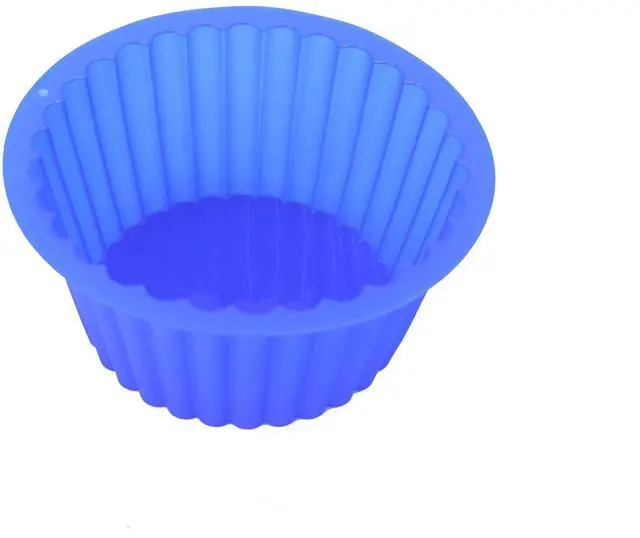 Main image of Giant Cupcake Pan Round Chocolate Cake Bread Bakeware Silicone Mold Top Dia. 7.8inch,Bottom 5.3inch, Height 3.5 inch