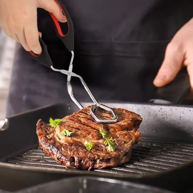 Alt view image 5 of 6 - Scissor Tongs 3 Pack, Kitchen Food Tongs 9/11/12 Inch for Cooking Grilling