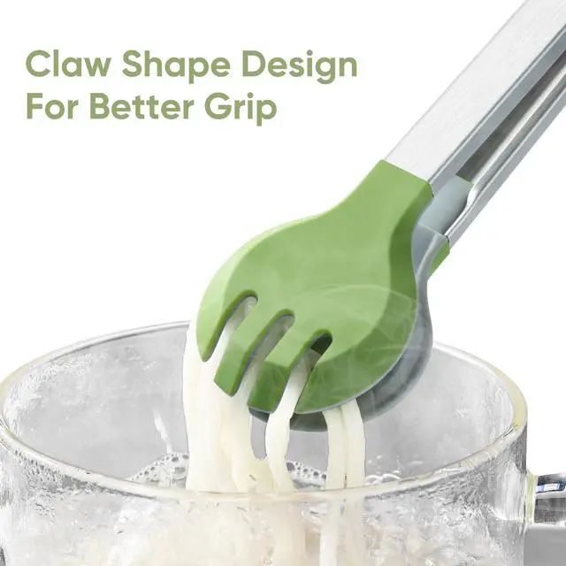 Alt view image 3 of 7 - 12 Inch Cooking Tongs, Stainless Steel Kitchen Tongs with Silicone Tips