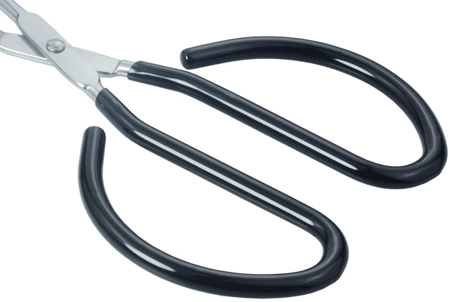 Alt view image 3 of 5 - 10-Inch Heavy Duty Stainless Steel Kitchen Scissor Tongs, Set of 2