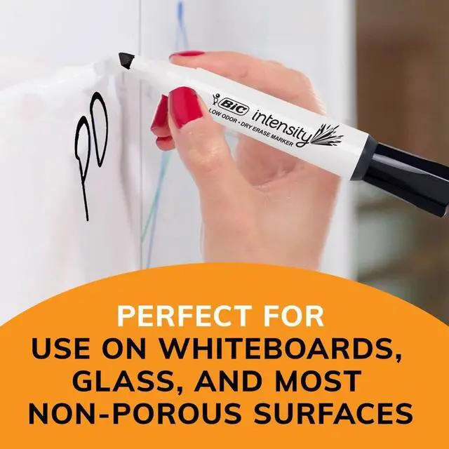 Alt view image 6 of 7 - Intensity Low Odor Dry Erase Markers, Chisel Tip, 4-Count Pack