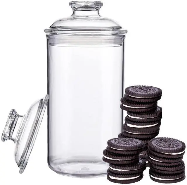 Alt view image 6 of 7 - 34oz/1L - Acrylic Airtight Candy Jar Cookie Jar
