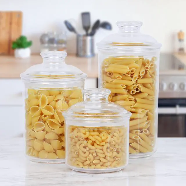 Alt view image 5 of 7 - 34oz/1L - Acrylic Airtight Candy Jar Cookie Jar