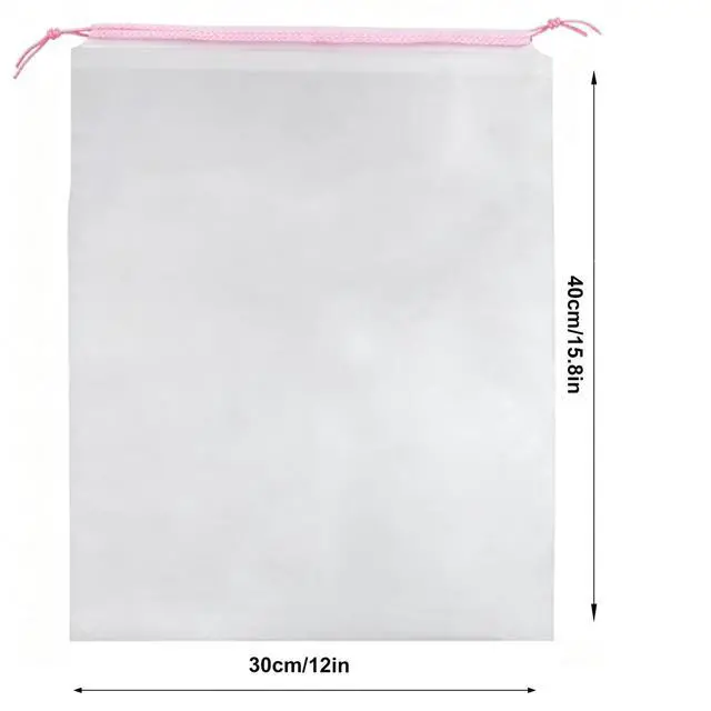 Alt view image 2 of 4 - 12 Pcs Shoe Bags Waterproof Drawstring for Travel 15.7" x 11.8"