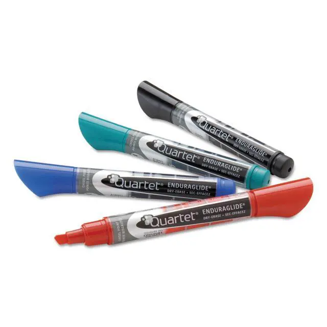 Alt view image 3 of 5 - Dry Erase Markers, Whiteboard Markers, Chisel Tip, EnduraGlide, White Board Dry Erase Pens for Teachers, Home School & Office Supplies, Assorted Classic Colors, 4 Pack (5001M)
