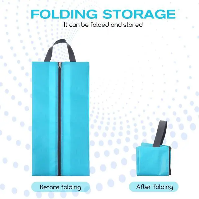 Alt view image 6 of 6 - 4 Pcs Shoe Bags for Travel, Travel Shoes Organizer with Zipper Golf Shoe Bag Reusable Water-proof Shoes Bag Portable Traveling Essentials
