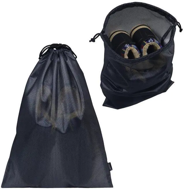 Main image of Shoe Bags for Travel, Shoe Storage Bag with Drawstring, Packing Organizer for Sneakers, Gym, Luggage, Closet, Weekender Overnight Travel Essentials