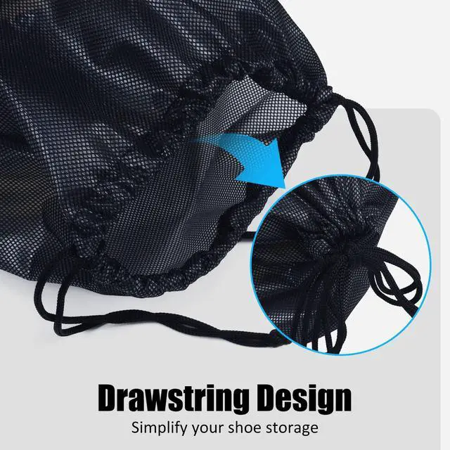 Alt view image 3 of 7 - Shoe Bags for Travel, Shoe Storage Bag with Drawstring, Packing Organizer for Sneakers, Gym, Luggage, Closet, Weekender Overnight Travel Essentials