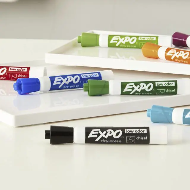 Alt view image 2 of 4 - 1743032 Low-Odor Dry Erase Markers, Chisel Tip, Fashion Colors, 8-Count