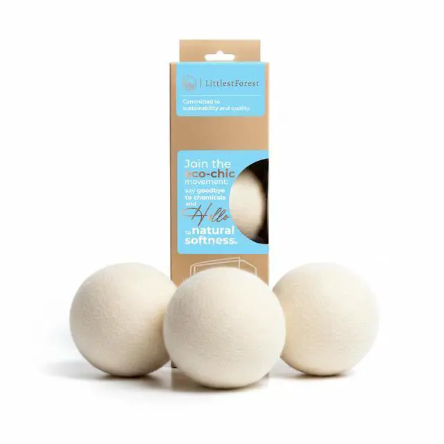 Main image of XL Wool Dryer Balls 100% New Zealand Wool 3 Pack Reusable