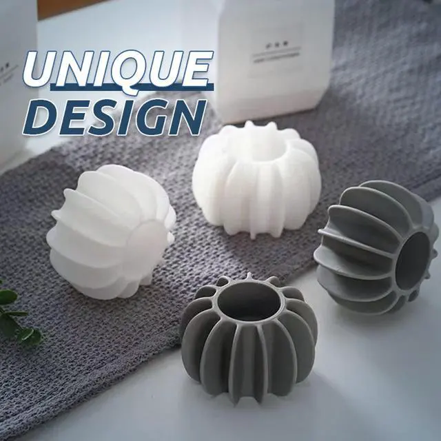 Alt view image 4 of 7 - 4Pcs 2023 Reusable Laundry Balls Laundry Scrubbing Balls for Washing,1PC Machine Silicone Steamer Dryer Balls Washer Balls Washing Ball