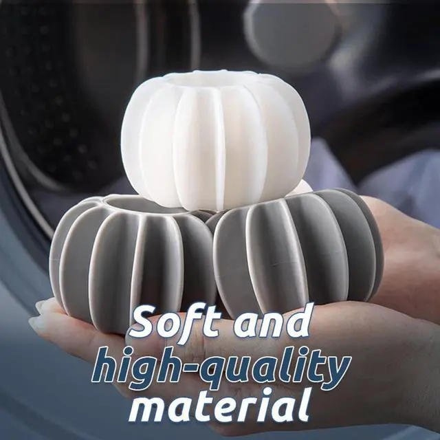 Alt view image 7 of 7 - 4Pcs 2023 Reusable Laundry Balls Laundry Scrubbing Balls for Washing,1PC Machine Silicone Steamer Dryer Balls Washer Balls Washing Ball