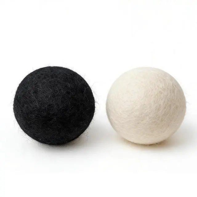 Alt view image 6 of 6 - Wool Dryer Balls 6-Pack XL - Natural Reusable Laundry Fabric Softener, Reduces Wrinkles & Drying Time, Hypoallergenic, Leaves Fabrics Naturally Soft and Fluffy (Black)