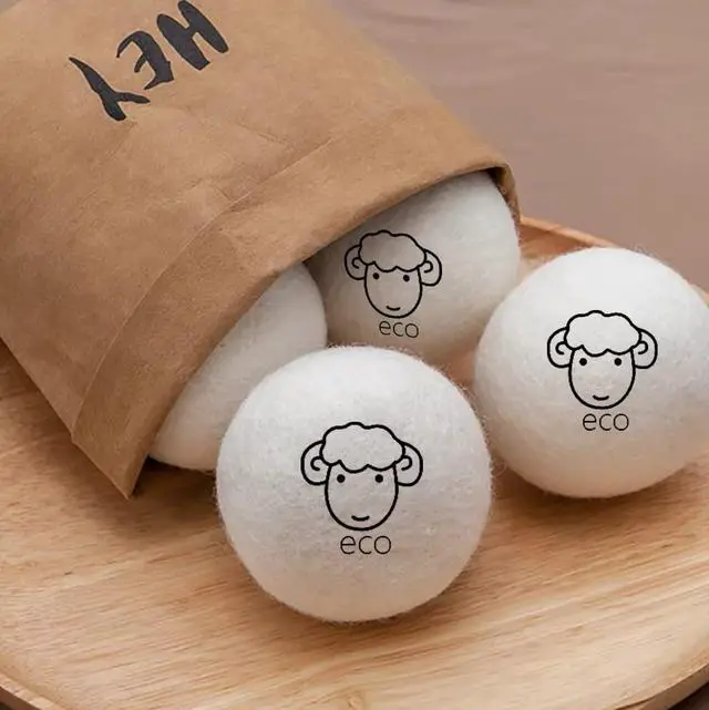 Alt view image 6 of 7 - 6-Pack Wool Dryer Balls Reusable Laundry Balls for Dryer Natural Fabric Softeners and Wrinkle Release, Organic and Eco Wool Dryer Ball for Pet Hair Removal, Dryer Sheets, Drying Ball