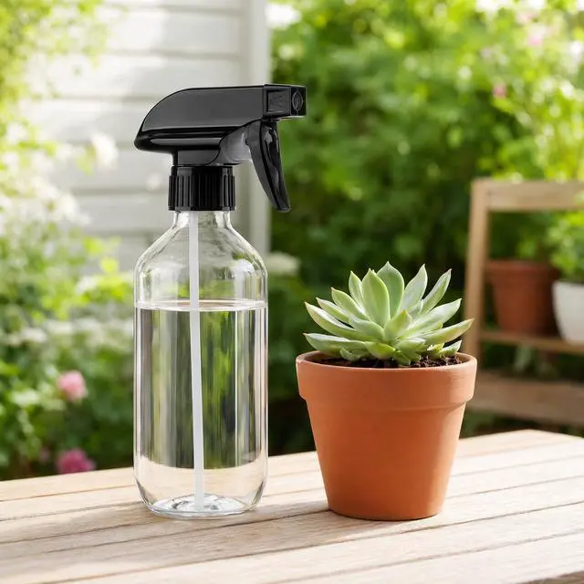 Alt view image 6 of 7 - 10 Packs Spray Bottle,10 Oz/300ml Fine Mist Water Spray Bottles, Plastic Refillable Containers with Adjustable Nozzle for hair, pets, plants, cleaning