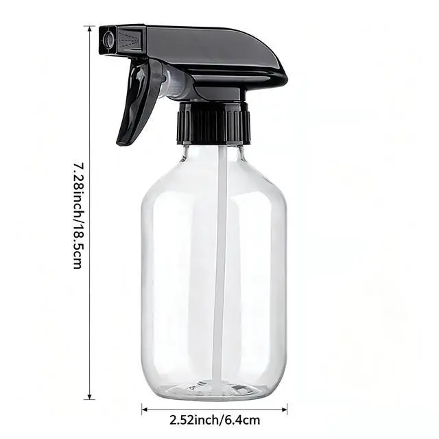 Alt view image 3 of 7 - 10 Packs Spray Bottle,10 Oz/300ml Fine Mist Water Spray Bottles, Plastic Refillable Containers with Adjustable Nozzle for hair, pets, plants, cleaning
