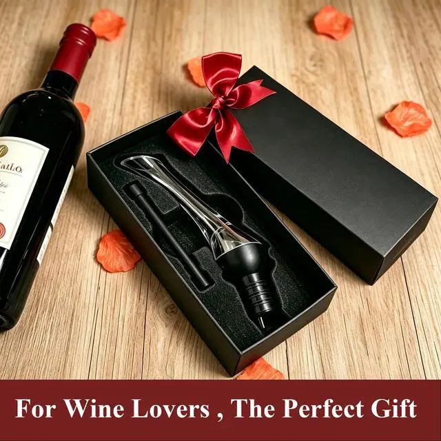 Alt view image 6 of 7 - Wine Aerator Pourer Spout, Premium Aerating Pourers with Gift Packing, Wine Pourer Aerator, Easy to Use for Enhancing Wine Flavor and Smooth Pouring
