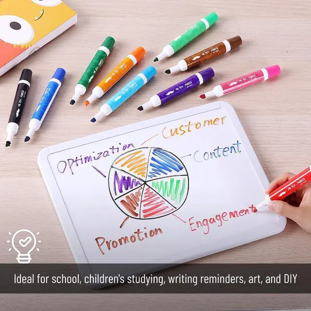 Alt view image 6 of 6 - Dry Erase Markers, 16 Pack, Assorted Colors, Low Odor Ink