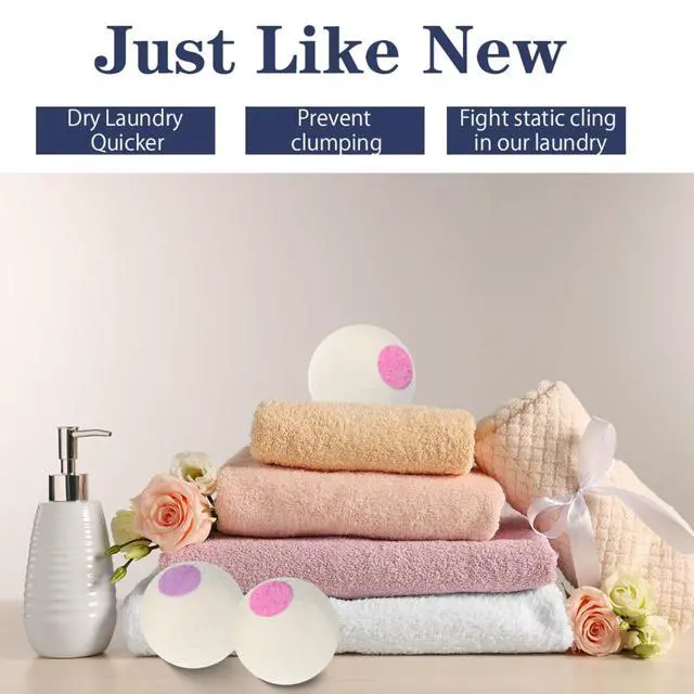 Alt view image 7 of 7 - Wool Dryer Balls 6PCS Pure Organic Laundry Wool Tumble Dryer Ball Reusable Natural Fabric Softener Reduce Wrinkles and Drying Time