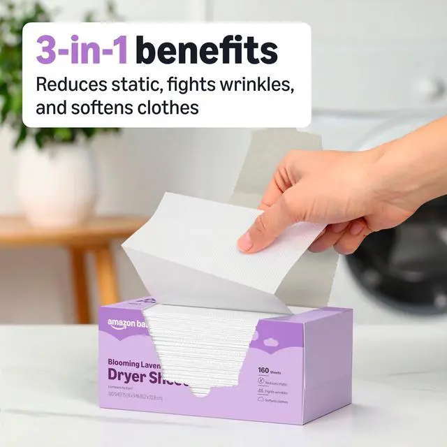 Alt view image 2 of 6 - Dryer Sheets Laundry Fabric Softener, Blooming Lavender, Reduces Static Cling, Fights Wrinkles, 160 Count