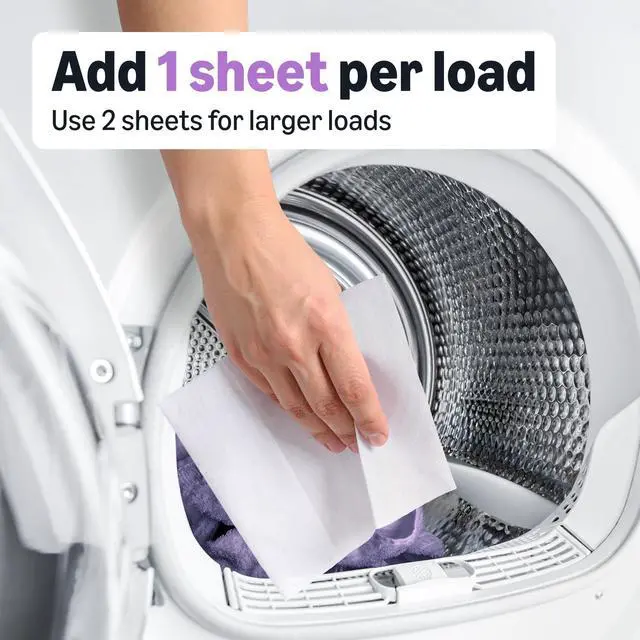 Alt view image 5 of 6 - Dryer Sheets Laundry Fabric Softener, Blooming Lavender, Reduces Static Cling, Fights Wrinkles, 160 Count