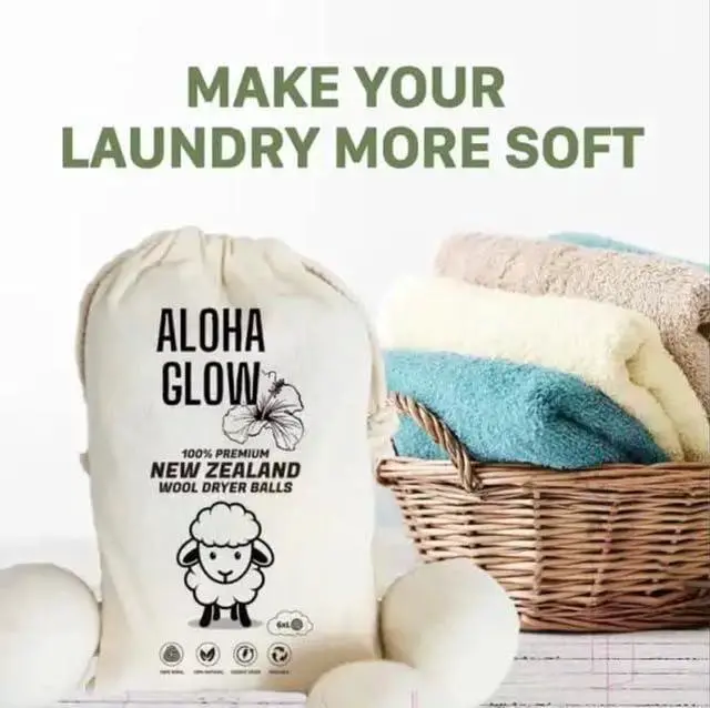 Alt view image 2 of 2 - Wool Dryer Balls - Natural Fabric Softener, Reusable, Reduces Clothing Wrinkles and Saves Drying Time. The Large Dryer Ball is a Better Alternative to Plastic Balls and Liquid Softener. (Pack of 6)
